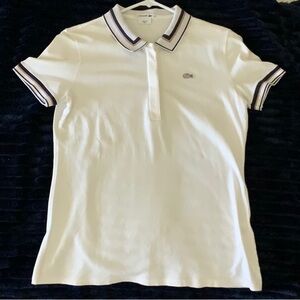 Lacoste White Short Sleeve Polo Shirt